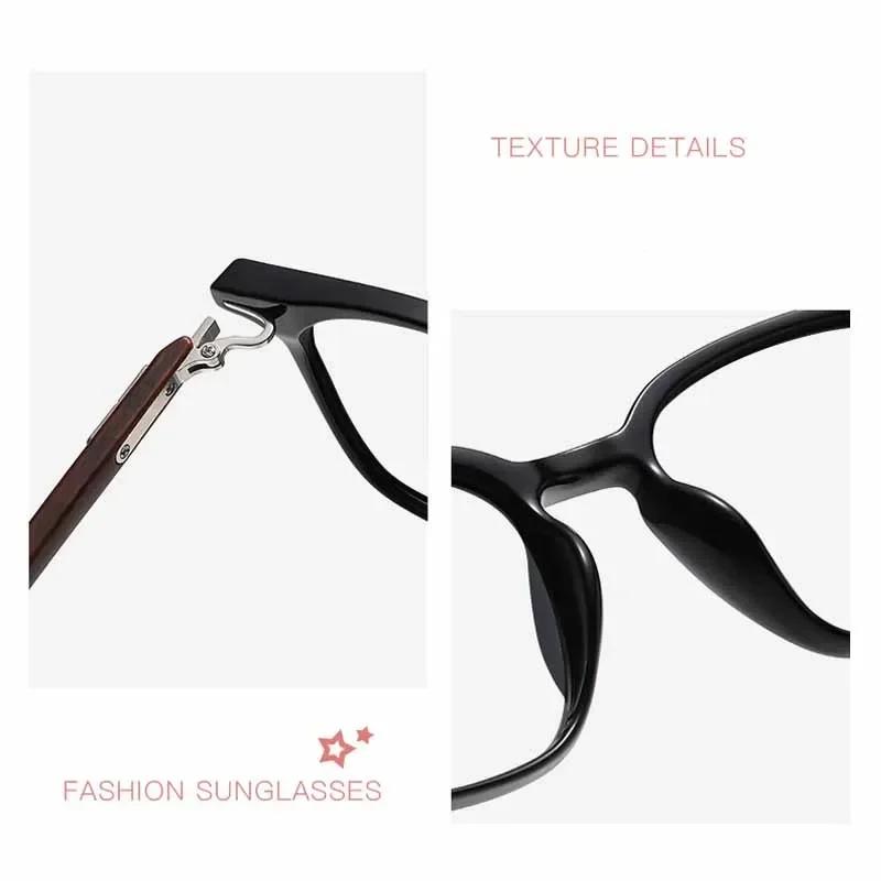 Нейтральные Классические Ретро Очки для Близорукости с Высокой Четкостью и Защитой от Синего Света Мужские Модные Квадратные Полнокадровые Фотохромные Очки для Близорукости