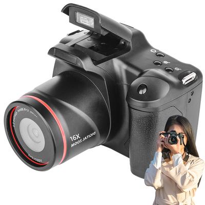 Цифровая фотокамера 1080p 16MP с 16-кратным зумом, камера для видеоблогинга с 2,4-дюймовым ЖК-экраном, видеорегистратор для фото- и видеосъемки.