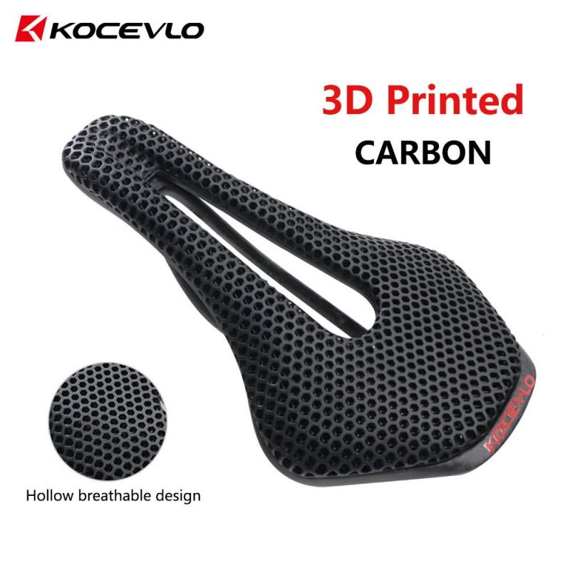 PRO 3D Printed Bike Saddle Carbon Fiber Honeycomb Cushion Mountain Road Bicycle