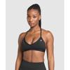 Minimal Halterneck Sports Bra Black B3b4a Bb2j