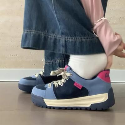 Нишевый дизайн, не устаешь долго стоять, четыре сезона обычные папины кроссовки 2025 осень и зима новая дофаминовая цветовая гамма кеды