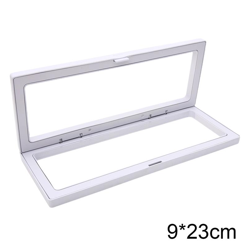PE Film Colorful Jewelry Storage Box 3D Packaging Case Gemstone Free Stand Floating Frame Membrane