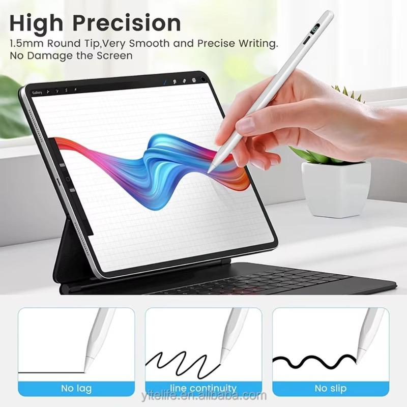 Для Apple Pencil Для iPad A16 2025 Pro 12.9 Air 13 11 M3 M4 Стилус Перо 10-го Поколения 10.9 Air 4 5 Mini 6 7 8-го 10.2 Сенсорные Ручки