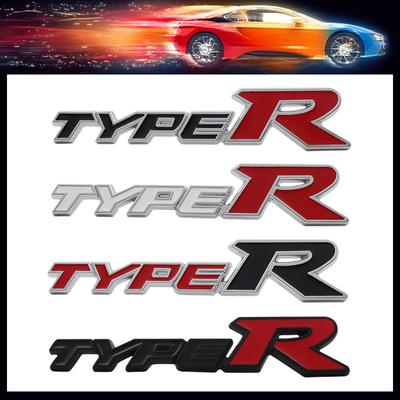 3D TYPER TYPE R для капота автомобиля, крыла, багажника, задняя накладка с названием, наклейка с эмблемой, значок
