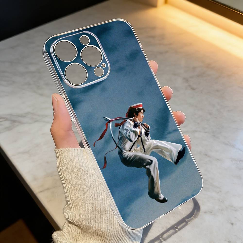 Чехол для телефона C-Conan G-Gray singer Прозрачный Силиконовый Мягкий Для iPhone 17 16 15 14 13 12 11 Mini Pro Max Plus