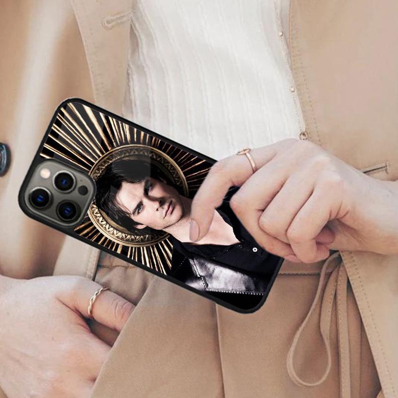 Магнитный чехол для телефона Damon Salvatore для APPLE iPhone 17 Air 16 14 13 12 Pro Max 15 Plus Беспроводная зарядка с чехлом MagSafe