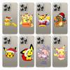 Чехол E-55 Christmas Pokemon для Samsung A04S A05 A14 A06 A51 A15 A16 A12 S20 S21 S24 Ultra A55 A54 OPPO Reno 8 5 A22 A23 A25 A35 A34 A52 A11