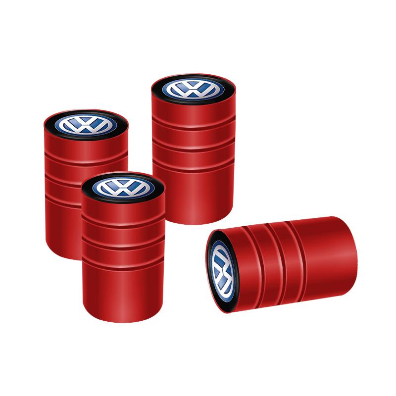 Car Tire Wheel Valve Caps Cover Aluminum Wheel Accessories For VW Golf Tiguan Jetta Transporter Passat T5 Polo Touran GTI Caddy