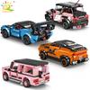 MOC Speed ​​Champions, авто, строительные блоки, гоночный автомобиль с откатом, технические кирпичи, игрушки для детей, игра для мальчиков, подарок