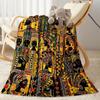 Australian Aboriginal Style 5 Blanket Durable Comfort Perfect for Bedding Bed Picnics All-Season Use Playful Design Gift for Travel Home Birthdays