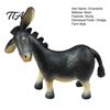 Vintage Style Table Decorations Rustic Donkey Figurine, Farm Animal Statue, Whimsical Tilted American Country Ornaments Head Ornament for Farmhouse