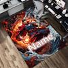 Personalized Name Superhero Power Living Room Non-Slip Area Rug Soft Carpet for Bedroom Playroom Sofa Office Home Decor Doormat
