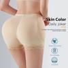 Women Safety Underwear Mid-rise Solid Color Fake Ass Design Bottom Shorts Tight Fit High Elasticity Hip Enhancing Underwear