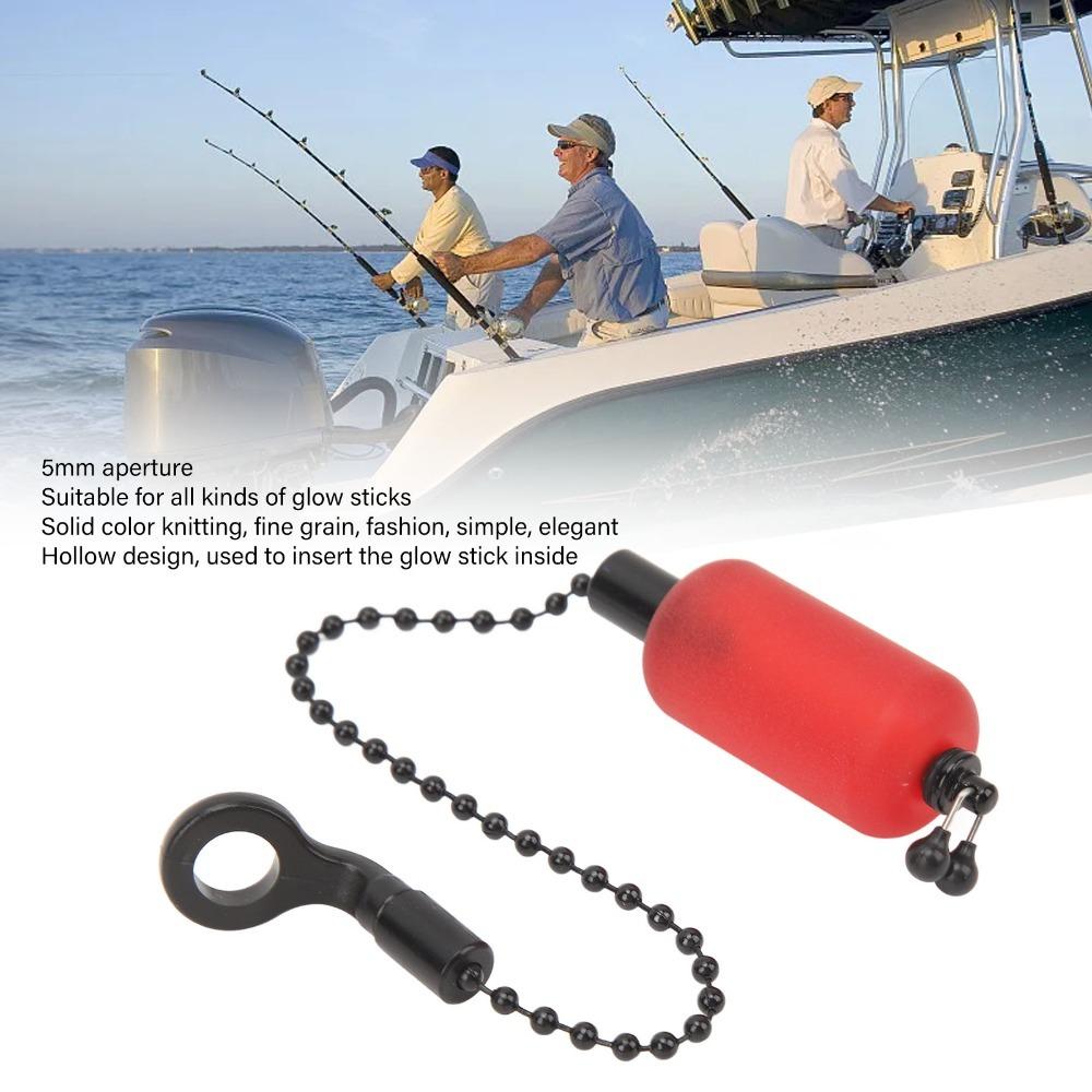 3PCS 5mm Hole Bite Indicator Alerter 3 Colors Fishing Alarm Hanger Fishing Alarm Chain Outdoor Use