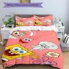 Spongebob Friends Adventure Print 3Pcs Bedding Setduvet Cover With 2 Bedropillowcase Home Birthday Gift