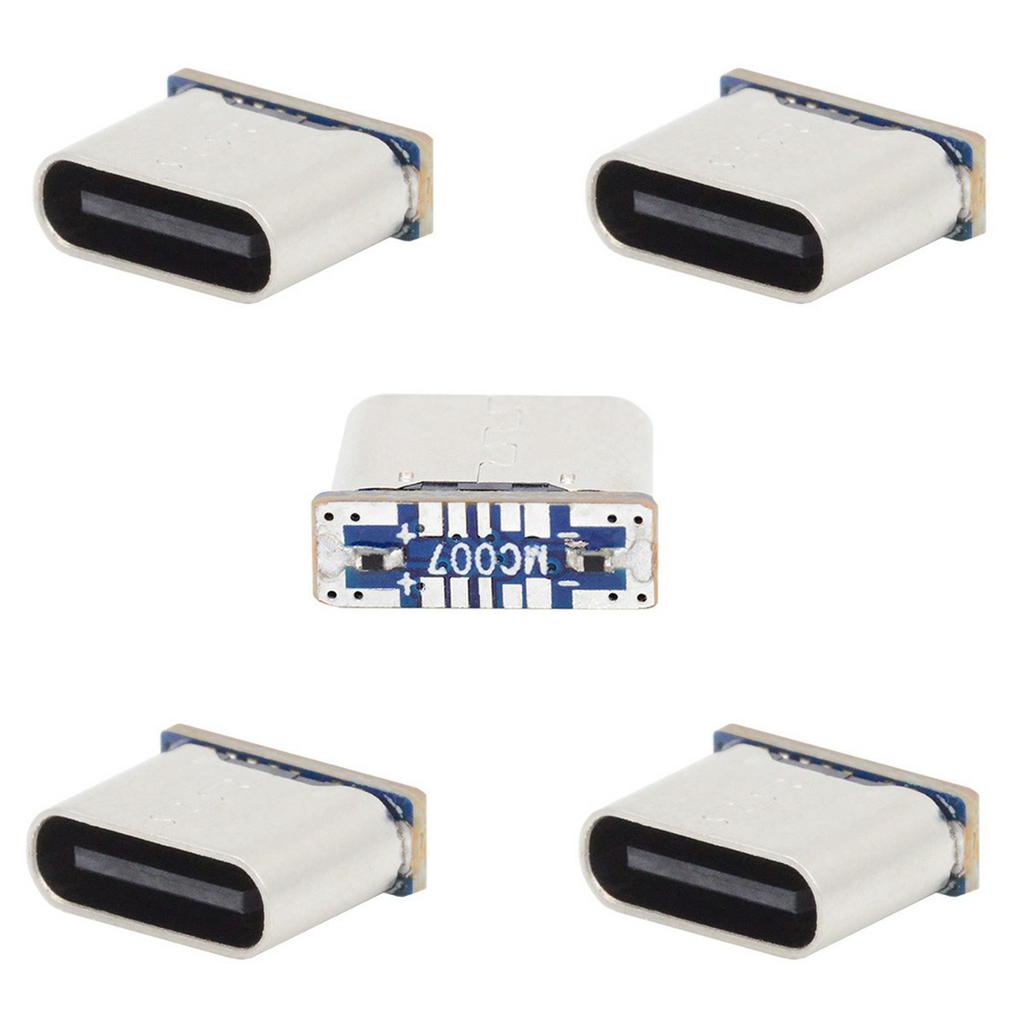 CN-037 5 шт. DIY Паяемый разъем гнездо Type-C Замена для Micro-USB 5Pin Гнездовой SMT Тип DC 5V