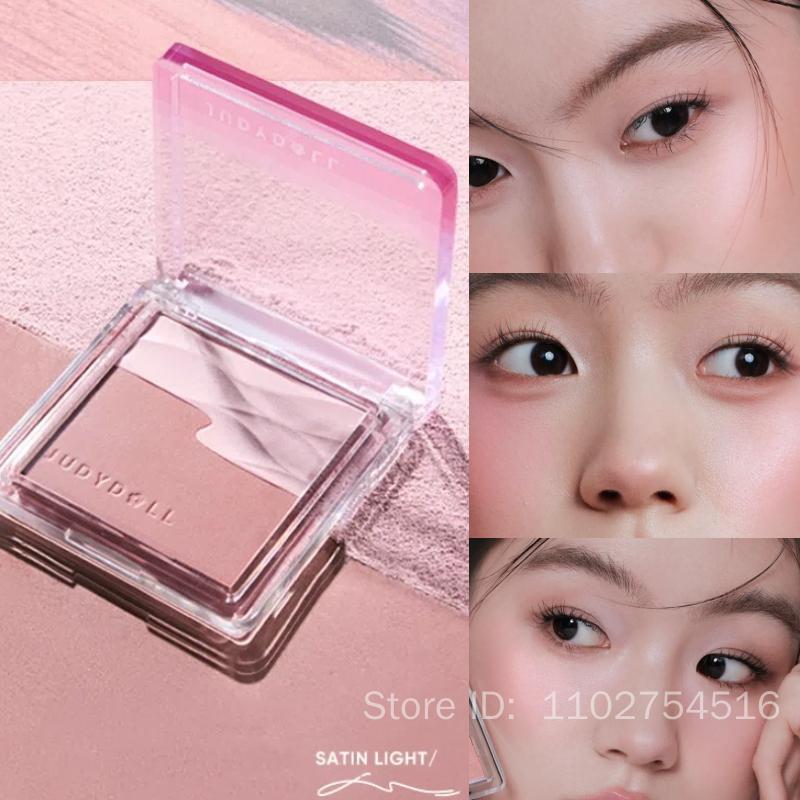 Judydoll Water Satin Glow Blush Two- Expansion Blusher Matte Natural Cheek Tint Brighten Face Contouring Waterproof Makeup