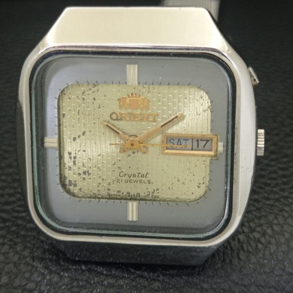 Б/У ВИНТАЖНЫЕ АВТОМАТИЧЕСКИЕ ЧАСЫ ORIENT CRYSTAL ЯПОНИЯ МУЖСКИЕ ОРИГИНАЛЬНЫЙ ЦИФЕРБЛАТ a702264-5