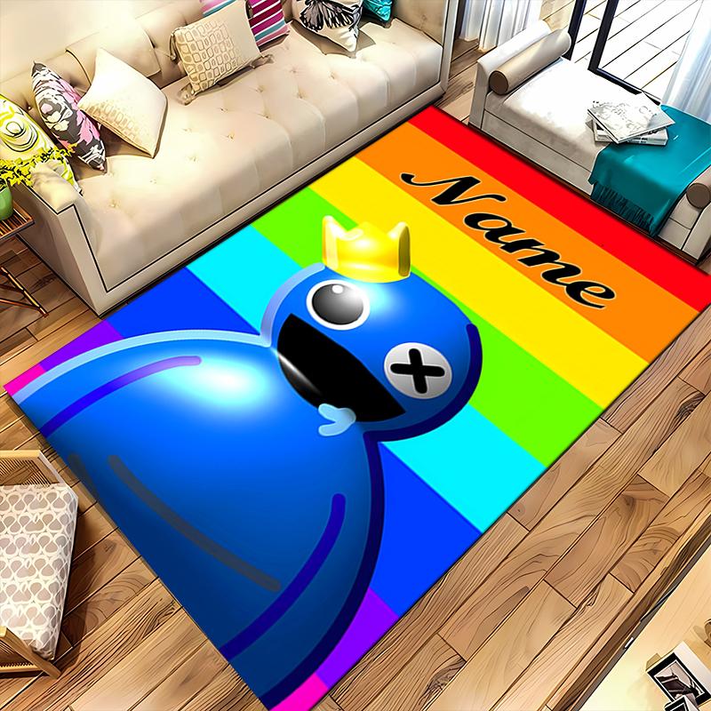 Custom personalization Rainbow Friends Area Rug - Perfect For Kitchen, Bathroom,Laundry Room Decor Large Size Available,Gift All Seasons