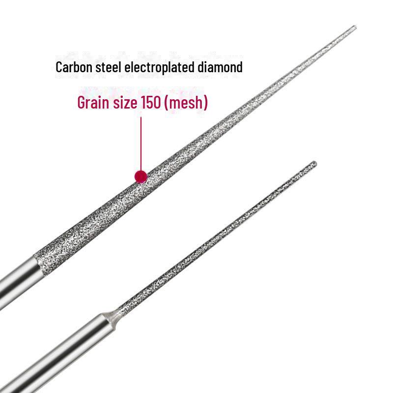 Diamond Electroplated Sand Expansion Needle Tool for Jade, Amber, Pearl Beads Repair - Ideal for Buddha Beads and Bodhi Play