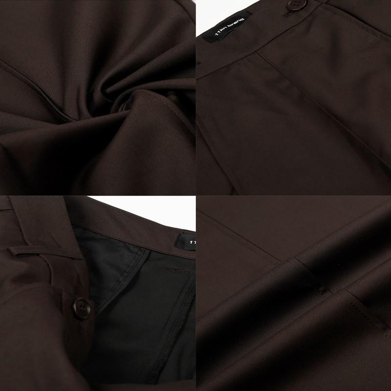 Men Women Wide Leg Dress Pants Loose Fit Straight Trousers Commute