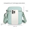 Casual Oxford Cloth Shoulder Bag Solid Color Adjustable Mobile Phone Bag Multiple Compartments Mini Women's Bag