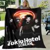 Одеяло с принтом группы Tokio Hotel Детское теплое одеяло Мягкое уютное одеяло из фланели Одеяло для дивана-кровати Дорожное одеяло Подарок на день рождения