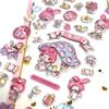 Милые 3D Хрустальные Наклейки Sanrio Эстетичные Мультяшные Декоративные Наклейки Почакко Синнаморолл Моя Мелоди Куроми Рельефная Наклейка