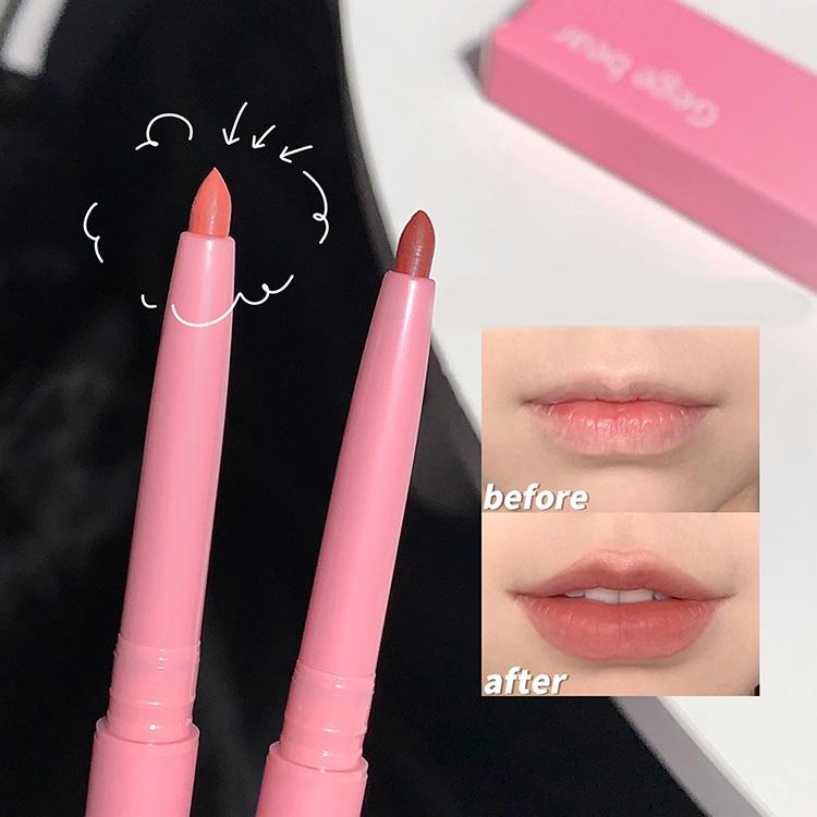 GEGE BEAR Карандаш для губ Shimmer Matte Lip Liner Pencil Long Lasting Lipstick Pen
