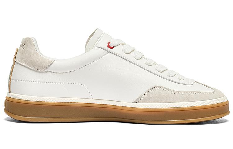 Men's Sneakers Kappa Low top Skateboard Shoes Men's White Brown