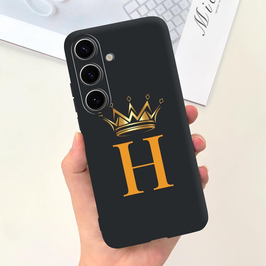 For Samsung Galaxy S24 5G Case SM-S921B Capa Fashion A Z Letters Soft Silicone Back Cover For Samsung S24 Ultra S24+ S 24 Bumper