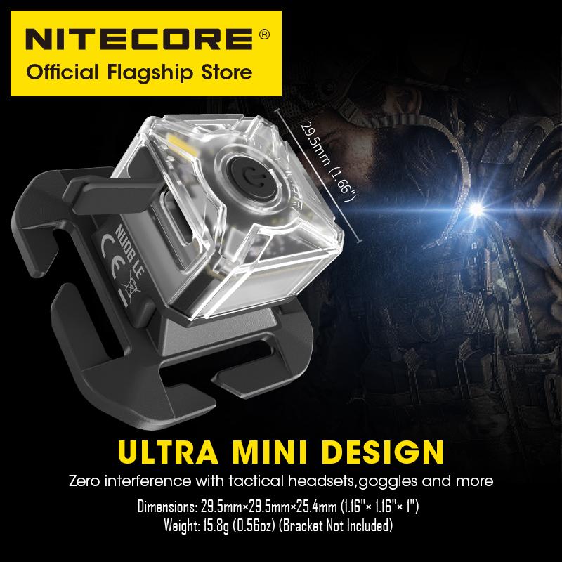 NITECORE NU06 LE Signal Light Multi-light Source LED Tactical Warning Head lamp USB-C Rechargeable for Helmet Backpack Bike Car
