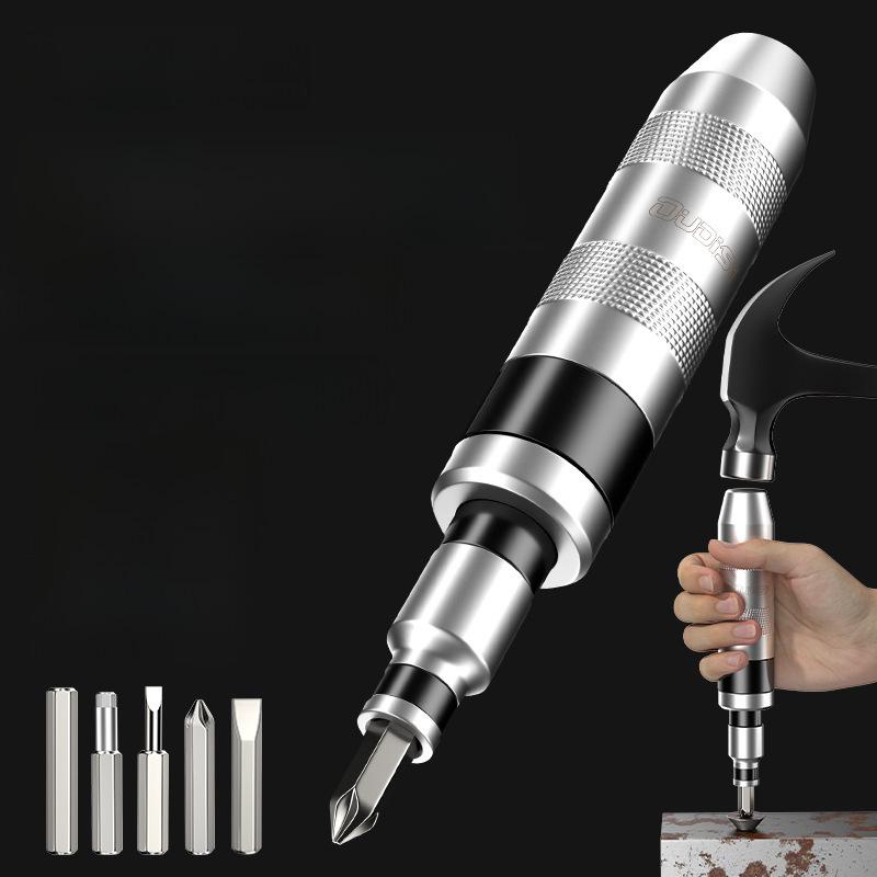 Набор отверток с ударным и молотковым механизмом: Ослабляйте, извлекайте и закручивайте винты без усилий.