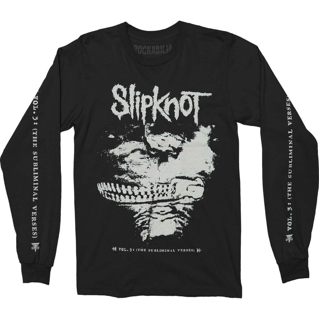 Slipknot Футболка с длинными рукавами и принтом на спине унисекс для взрослых Subliminal Verses