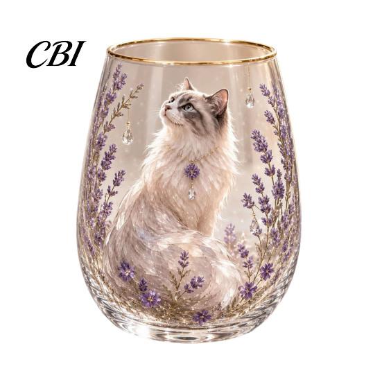 Artistic Kitchen Tableware Hummingbird Joy Tea Cup, Colorful Animal Tumbler, Floral Glass Ritual Sense Drinkware Golden Rim, Water for Coffee