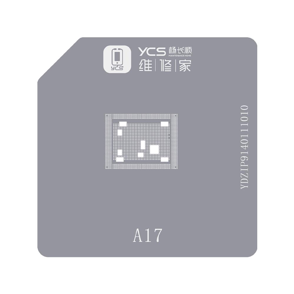 BGA трафарет YCS для iPhone 6-15 Pro Max CPU A8/A9/A10/A11/A12/A13/A14/A15/A16/A17 Трафарет для реболлинга BGA Платформа для нанесения припоя