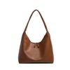 Milk Tea Color Bag Gentle Korean Ins Simple Versatile Handheld Soft Leather Dumpling Bag Retro Shoulder Underarm Bag