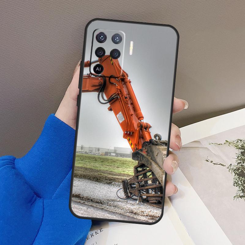 Excavator Case For Oppo A77 A57 A17 A60 A80 A40 A74 A54 A94 A78 A98 A18 A38 A58 A96 A76 A16 A15 A5 Pro