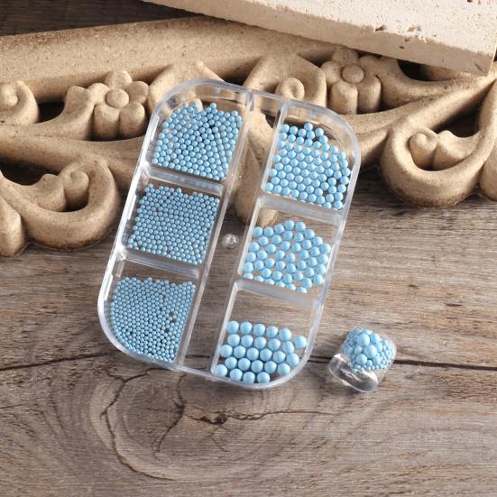 6 сеток/коробка ювелирных изделий для ногтей. Изысканные легкие многоцветные макароны «сделай сам», полный круглый жемчуг для дизайна ногтей.