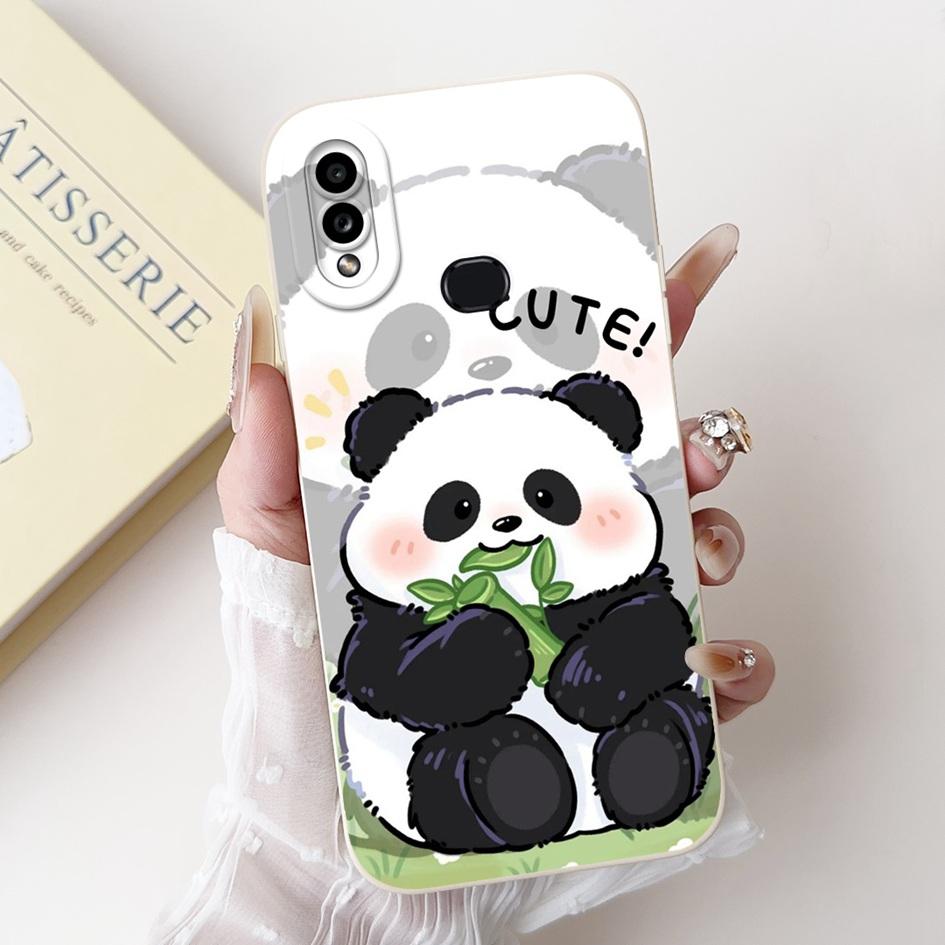For Samsung Galaxy A10s Case SM-A107F Cover Creative Panda Cartoon Soft Silicone Phone Cases on Samsung A10 SM-A105F M01s Bumper