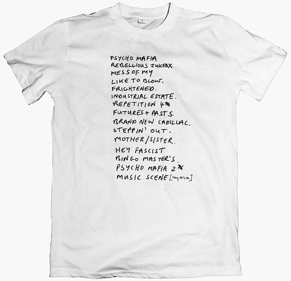 The Fall Setlist 1978 Tshirt 80s Post Punk Band Tee Live Witch Trials Dragnet
