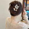 Cute Cartoon Cat Twist Hair Clips Trendy Plastic Cross Hairpins Grab Clip For Women Girls Hair Accessories Fashion Headwear Kid Gifts