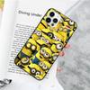 JM33 Желтый Миньон Черный Мягкий Чехол для OPPO Reno 8 6 5 4 Pro Plus Find X3 A17 A3 A31 A38 A40 A53 A54 A55 A74 A76 A78 A77 A80 A94 A95 A96 Lite