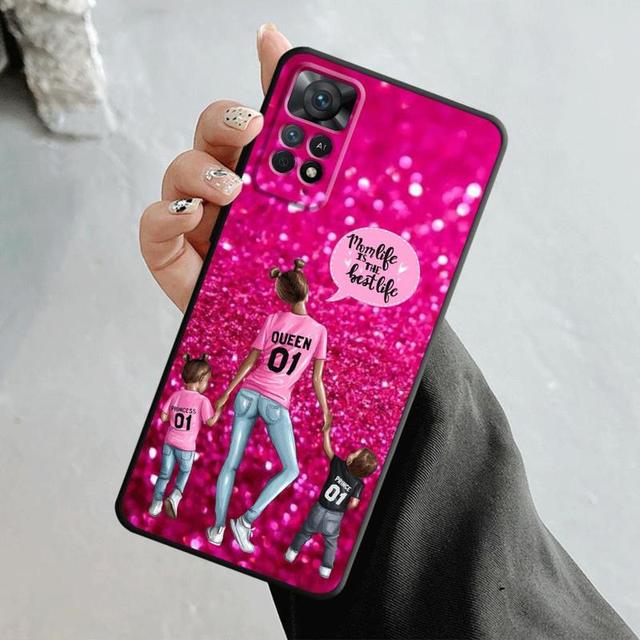 Чехол для телефона Xiaomi Redmi Note 12 11t 11s 11 10 8 Pro 9 9s 9t 8t для Mi 10 8 9a 9c 10c K40 для женщин Super Mom Baby Princess Queen
