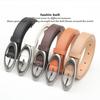 Elliptical Buckle Waistband PU Waist Strap Casual Jeans Belt Women