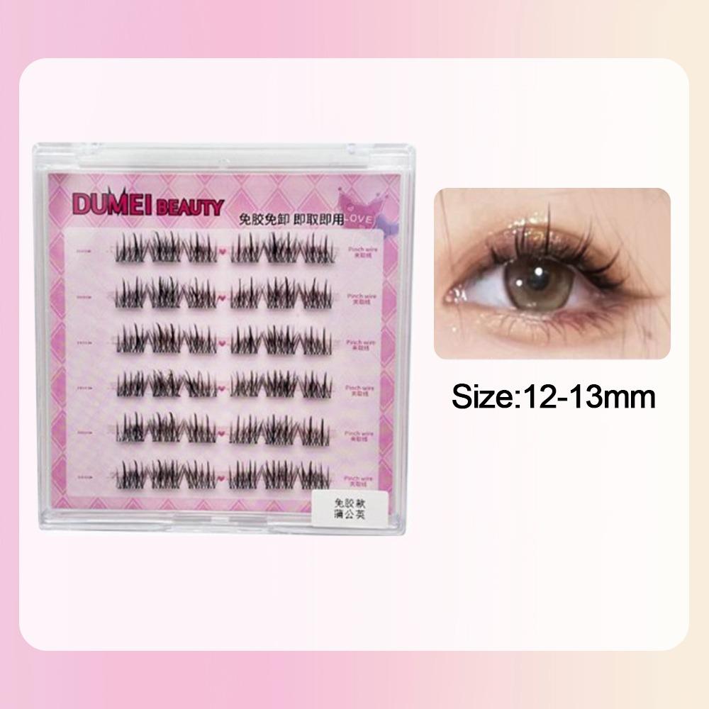 Пучковые ресницы без клея 6 рядов отдельные ресницы высокое качество мягкие пучки как у айдола