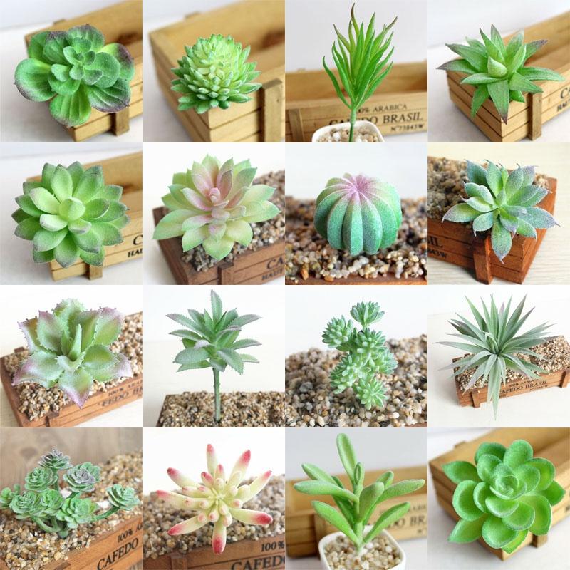 Ярко окрашенный искусственный суккулент для DIY, искусственное растение для реалистичного садового декора