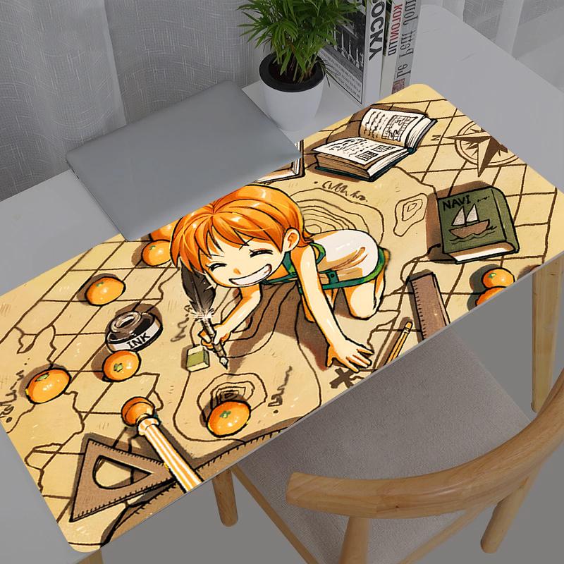 Mouse Pad One Piece durable Anime Carpe Large PC Gamer Computer Mausepad Varmilo Keyboard Gaming Accessories Desk Mat