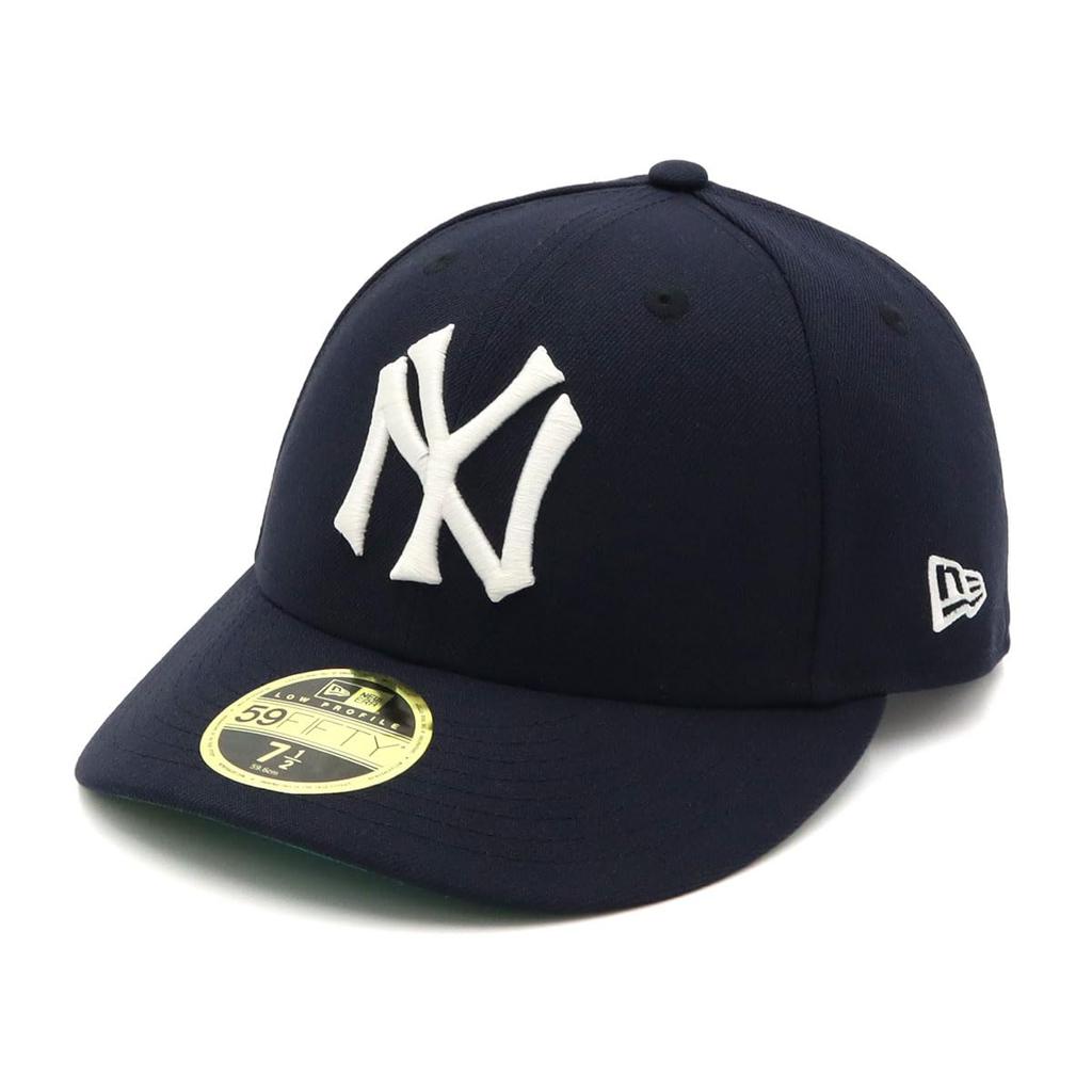 New Era LP 59FIFTY Cap MLB New York Yankees NY Navy Blue UNDER VISOR ONSPOTZ Exclusive and 5950 Unisex Hat for Summer Sun Protection and UV Stylish