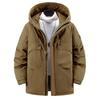 Мужская зимняя хлопковая куртка большого размера 2025 - Теплая, защита от холода, верхняя одежда